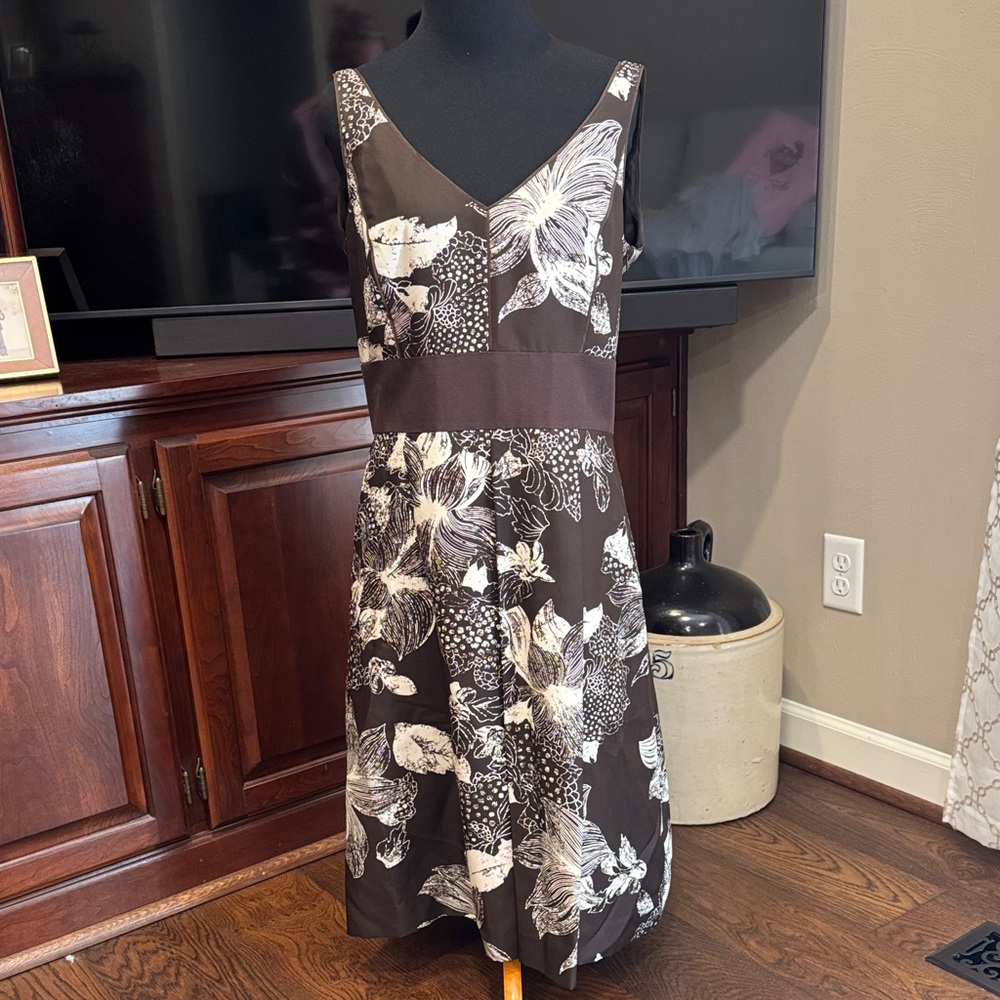 Floral Brown Dress by Ann Taylor